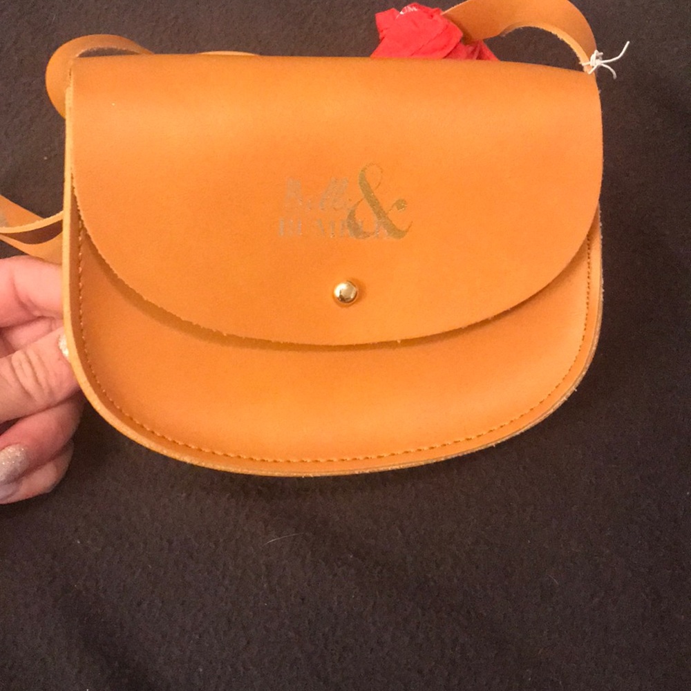 Belle and bumble small leather purse